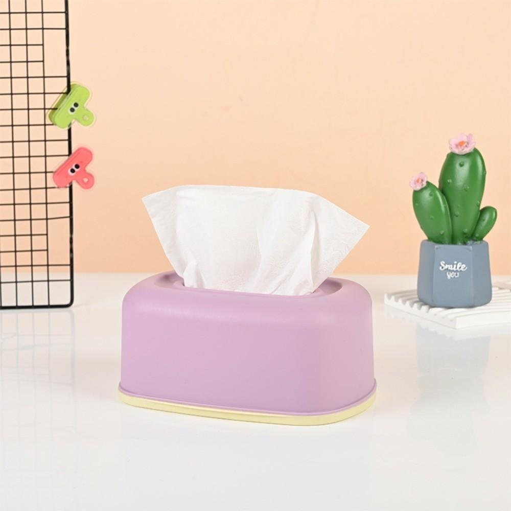 Frosted Paper Towel Box Plastic Tissue Case Simplicity Design Napkin Holder Home Use