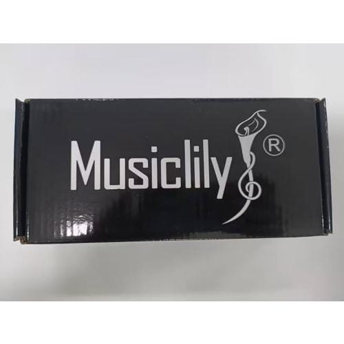 Musiclily Pro BL002 Tremolo Unit Bridge, 10.8mm Pitch, 34mm Brass Block, for Floyd Rose Electric Guitars, Black