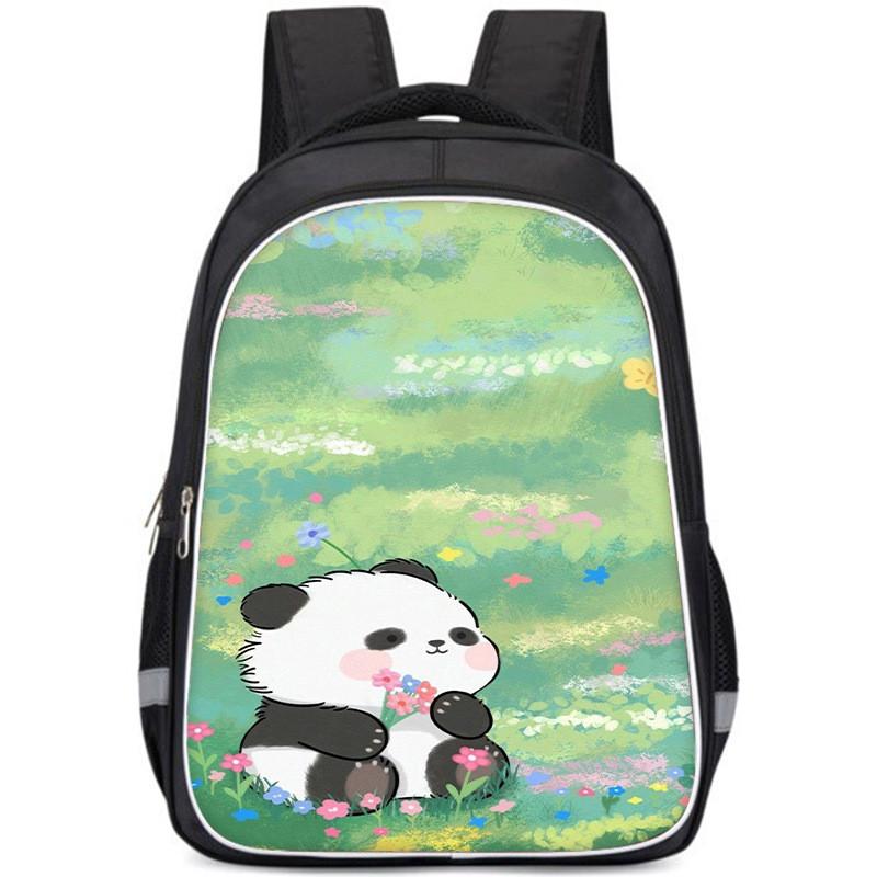 Panda Spacious Lightweight 3d School Satchel Oxford Fabric For Children Style K,Small