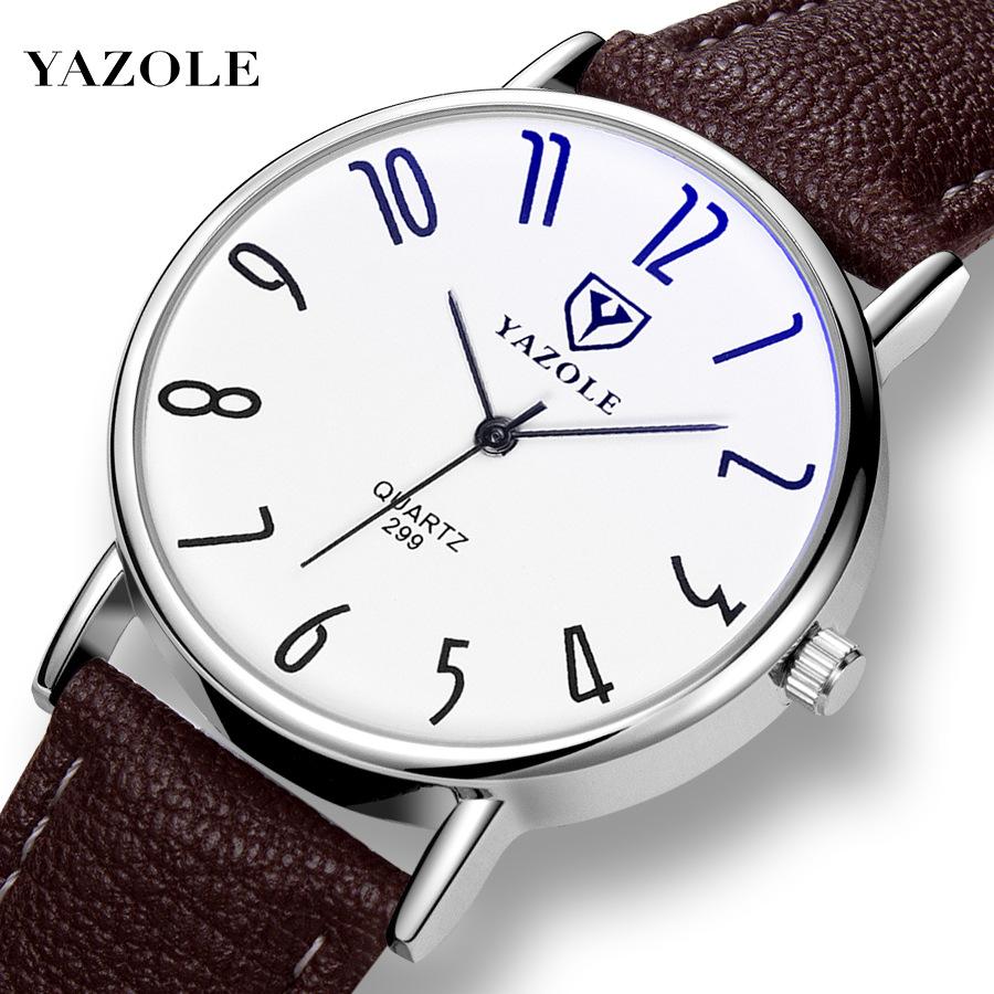 

YAZOLE Business Belt Watch Мужские и женские простые парные мужские и женские тонкие часы