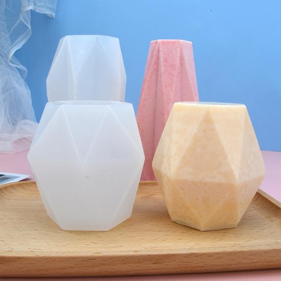 

Форма для свечей, креативная пищевая Экологичная форма для ароматерапии, сделай сам, геометрическая форма для свечей, форма для ароматерапии для выпечки