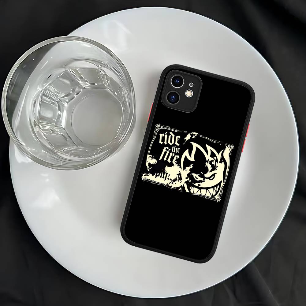 S-Spit F-Fires Logo  For iPhone Air 16 15 14 Plus 13 12 11 Pro Max Matte Cover Jelly Shockproof Phone Case