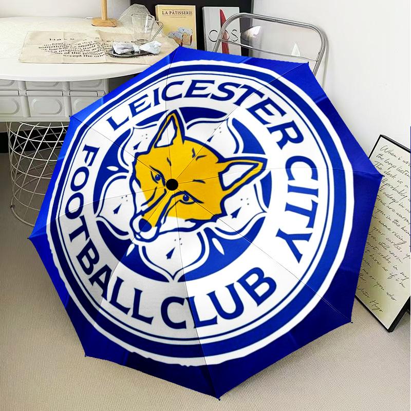 1PC City Football Club Printed Umbrella Folding umbrella, automatic umbrella 8-Frame for Travel, camping Fan gifts Christmas Gifts