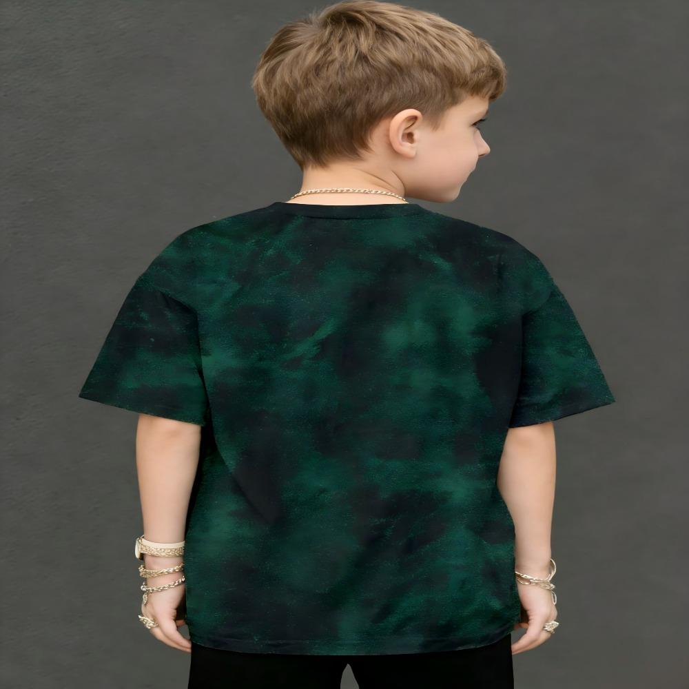 Fashionable men's and women's round neck T-shirt net edition tie dye T-shirt short sleeved fabric Sweating without stuffiness