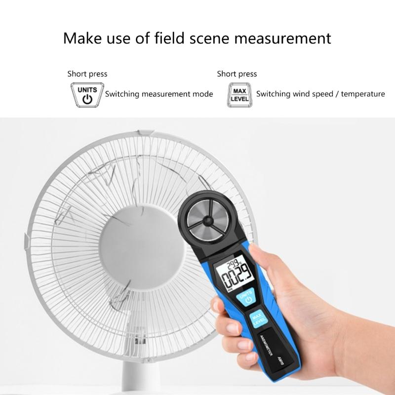 Wind Speed Meter,Handheld Mini Digital Anemometer for Weather DataCollection and Outdoors Sports Windsurfing Sailings