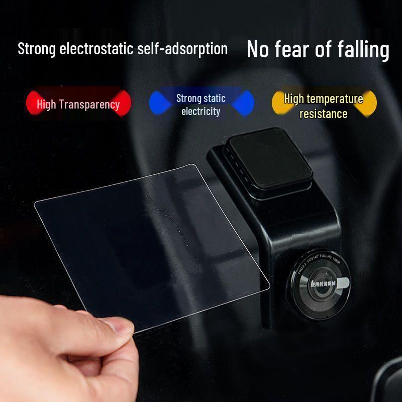 Kamera Kayıt Cihazı ve Araç Muayenesi İçin Şeffaf Statik Yapışkanlı Araç Sticker