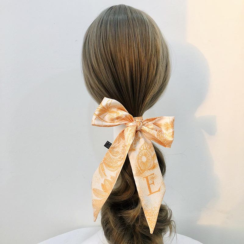 Retro Brief Drucken Frauen Kleine Schal Tasche Dekoration Band Mode Kopf Schal Stirnband Krawatte Schals