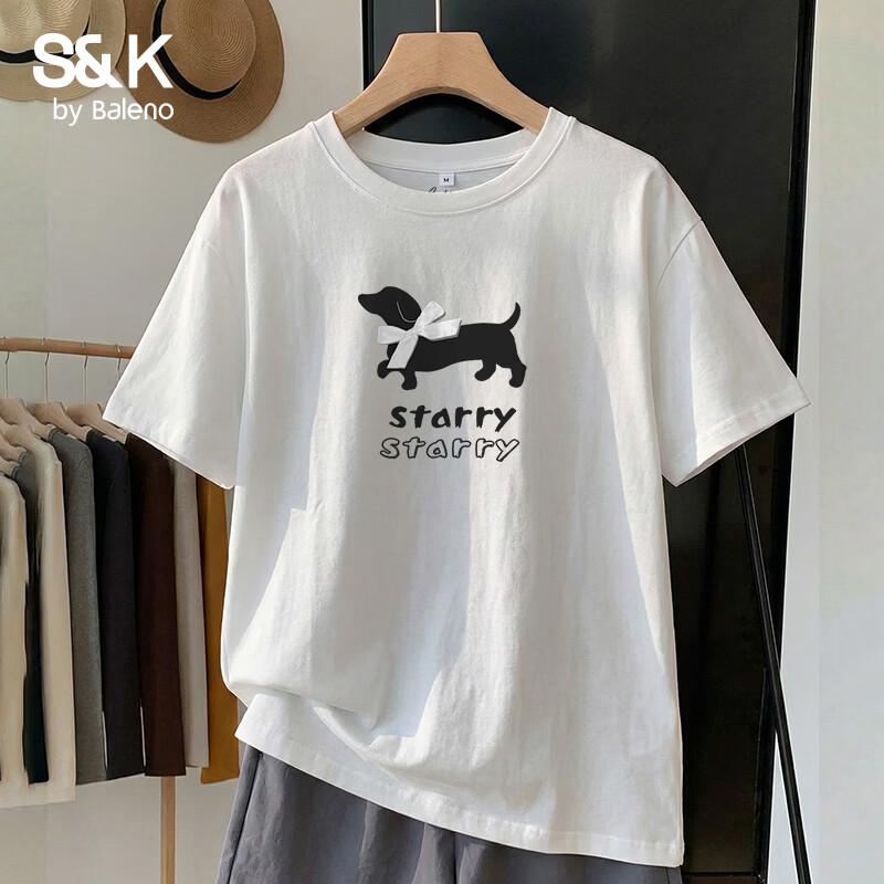 Baleno Women's Dachshund Print Cotton T-Shirt