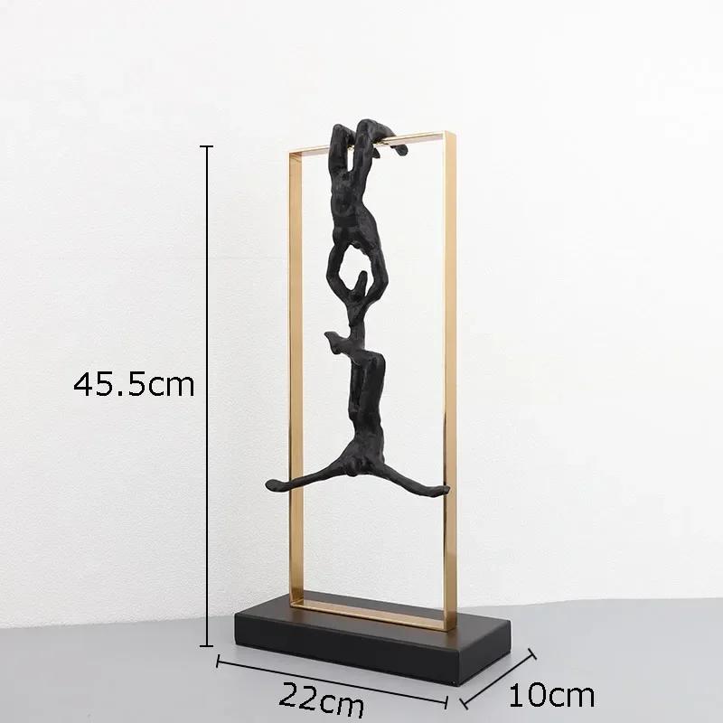 

Bungee Jumping Extreme Athlete Figures Sculpture Climbing Character Resins Statue Abstract Crafts Desk Decoration Ornaments