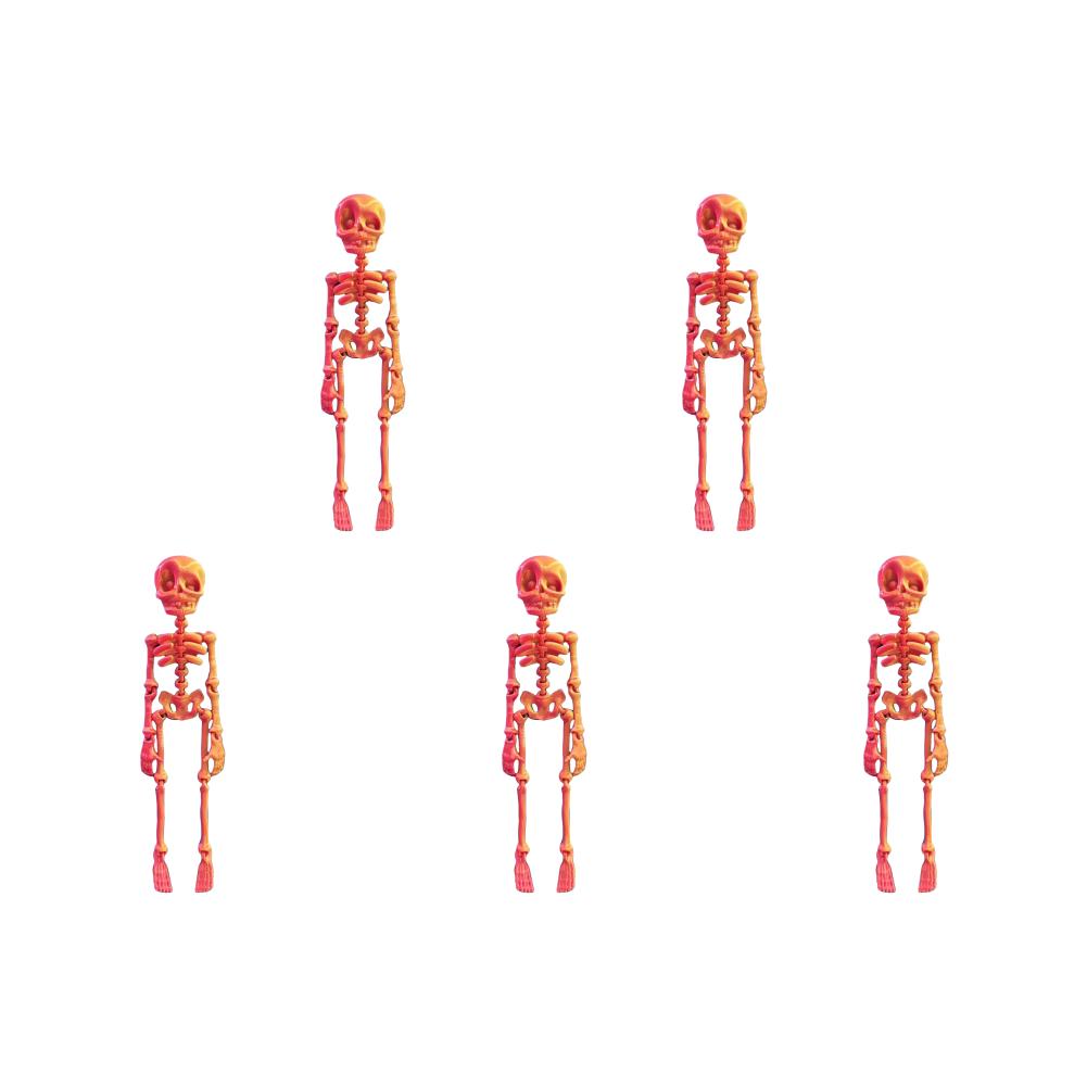 5/10PCS Mini Magnetic Skeleton Fridge Magnets with Movable Joints Skull Fridge Magnets for Refrigerator Locker Whiteboard Office