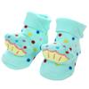 READY STOCK 0-12months Newborn New Cartoon Anti-skid Three-dimensional Doll Baby Socks Striped Dot Cute Children's Socks