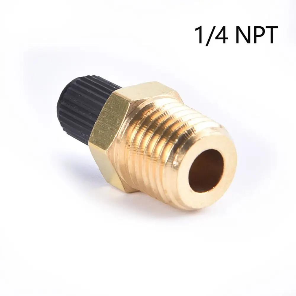 Professional 1/4 NPT 1/8 NPT M10 Air Compressor Tanks Fill Valve Anti-Corrosion Brass Schrader Valve Automobile Tire Valve Core
