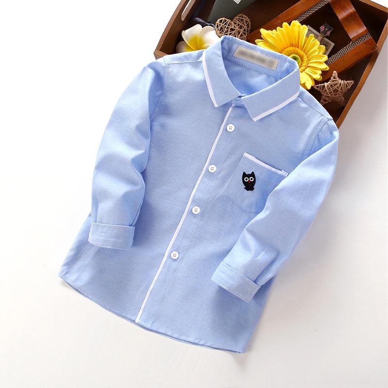 

Boys White Long Sleeve School Uniform Shirt - Spring & Autumn Performance Wear Size 100