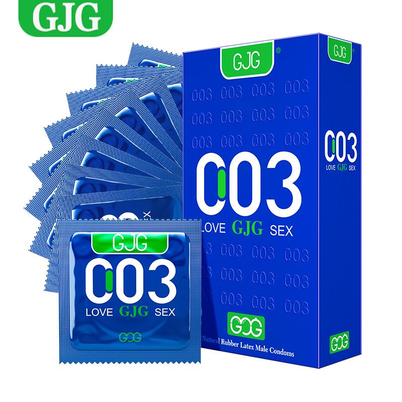 GJG Ultra-Thin 001 Condoms for Men - Long-Lasting, Genuine, Safe, Bare Skin Feel