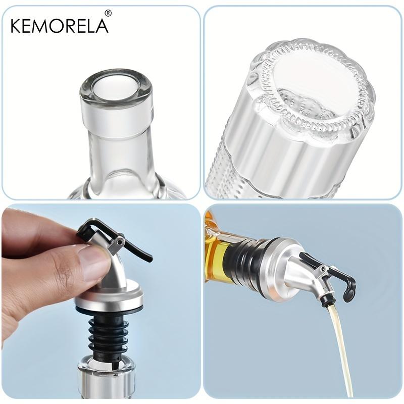 1 BUC Sticlă Vintage Dispenser Ulei - Model Rotund Fără PVC Etanș Lavabil la Mașină - Ideal pentru Ulei de Măsline Oțet