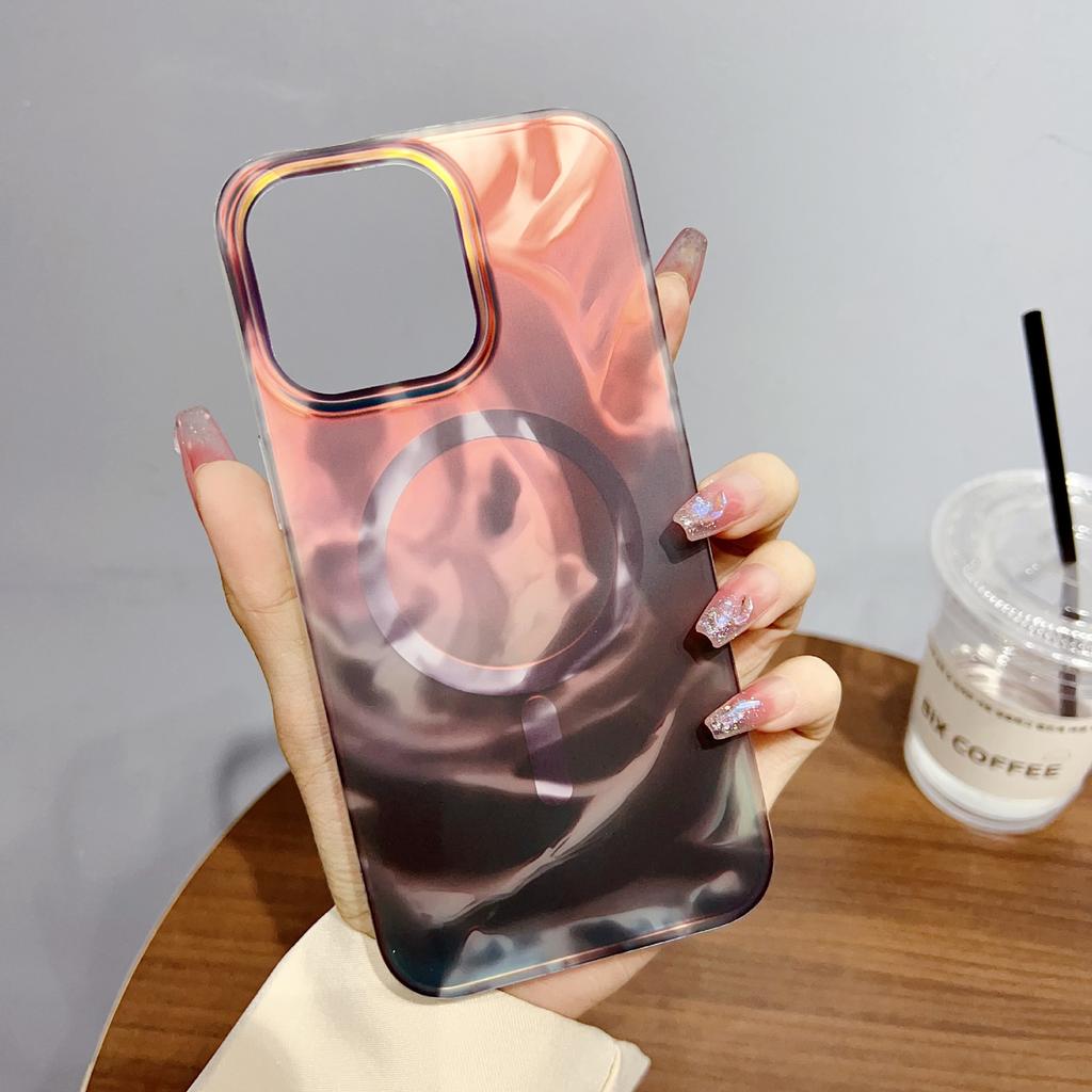 For IPhone 16 PROMAX Color Changing Phone Case for Apple 14/15 Anti Drop Magnetic IMD Double Film Protective Cover