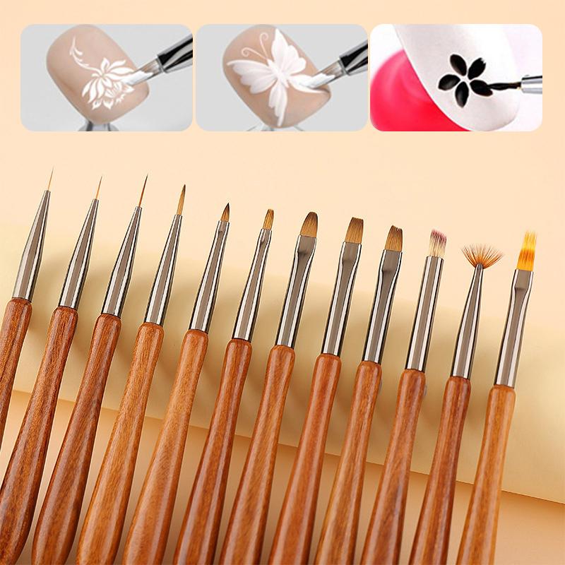1Pcs Uv Gel Nail Brush Diy Painting Pen Manicure Acrylic Drawing Brush For Nail Art Design Nails Tip Display Painting Tool