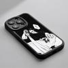 Super Cool Toji Fushiguro Anime Man Phone Case For iPhone 16 15 14 13 12 11 Plus Pro Max Luxury Lambskin Silicone Cover Black