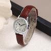 BUREI Date Leather Simple Women's Watch, Waterproof, Quartz, Display, Strap, Slim, Stylish,