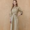 MAXZA Belted Trench Shirt Dress With Out Pockets Zd05qp003on