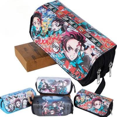 Anime Cartoon Pencil Case Student Stationery Bag Pouch