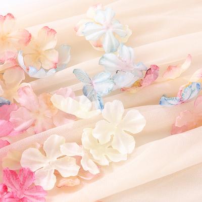 20/50Pcs Artificial Flowers 4.5CM Fake Flower Petal for Home Decor Wedding Decoration DIY Craft Gift Costume Ornament Accessory