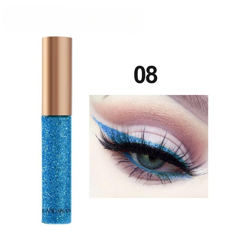 Flüssiger Lidschatten Make-up Nachtclub Bühnen Make-up Blendende Farbe Schimmernde Pailletten Blinker Flüssiger Lidschatten