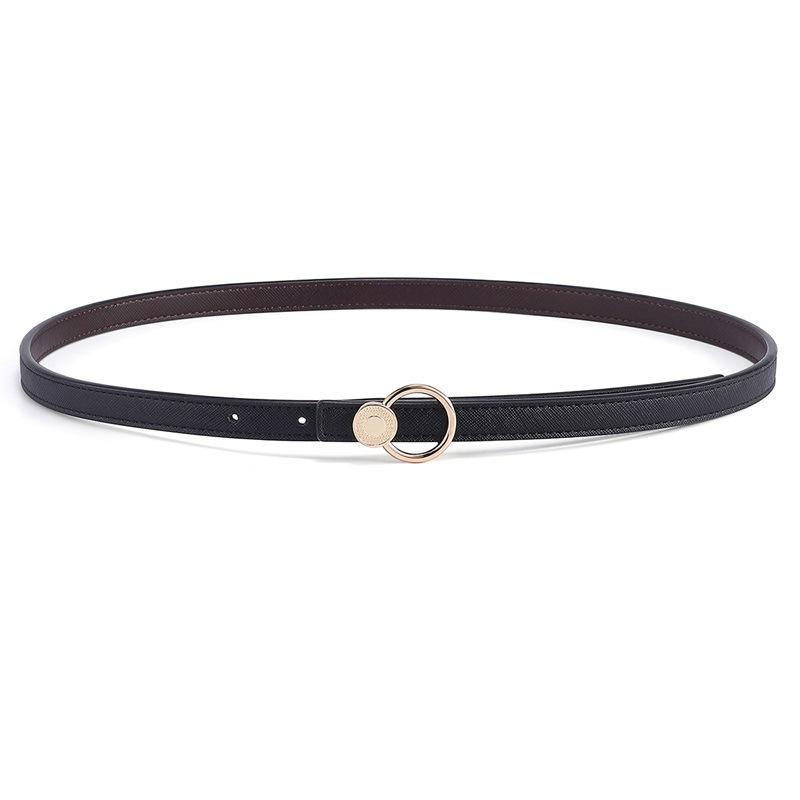 Belt Wind Decorative Waist Chain Female Lazy Leather Thin Belt Female Slim Waist Seal Japanese and Korean Style Waist Girdle