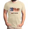 Men's Father's Day Flag Printed T-Shirt Men's Loose Casual Short Sleeve Top