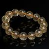 Golden Rutilated Quartz Crystal Beads for DIY Jewelry Accessories