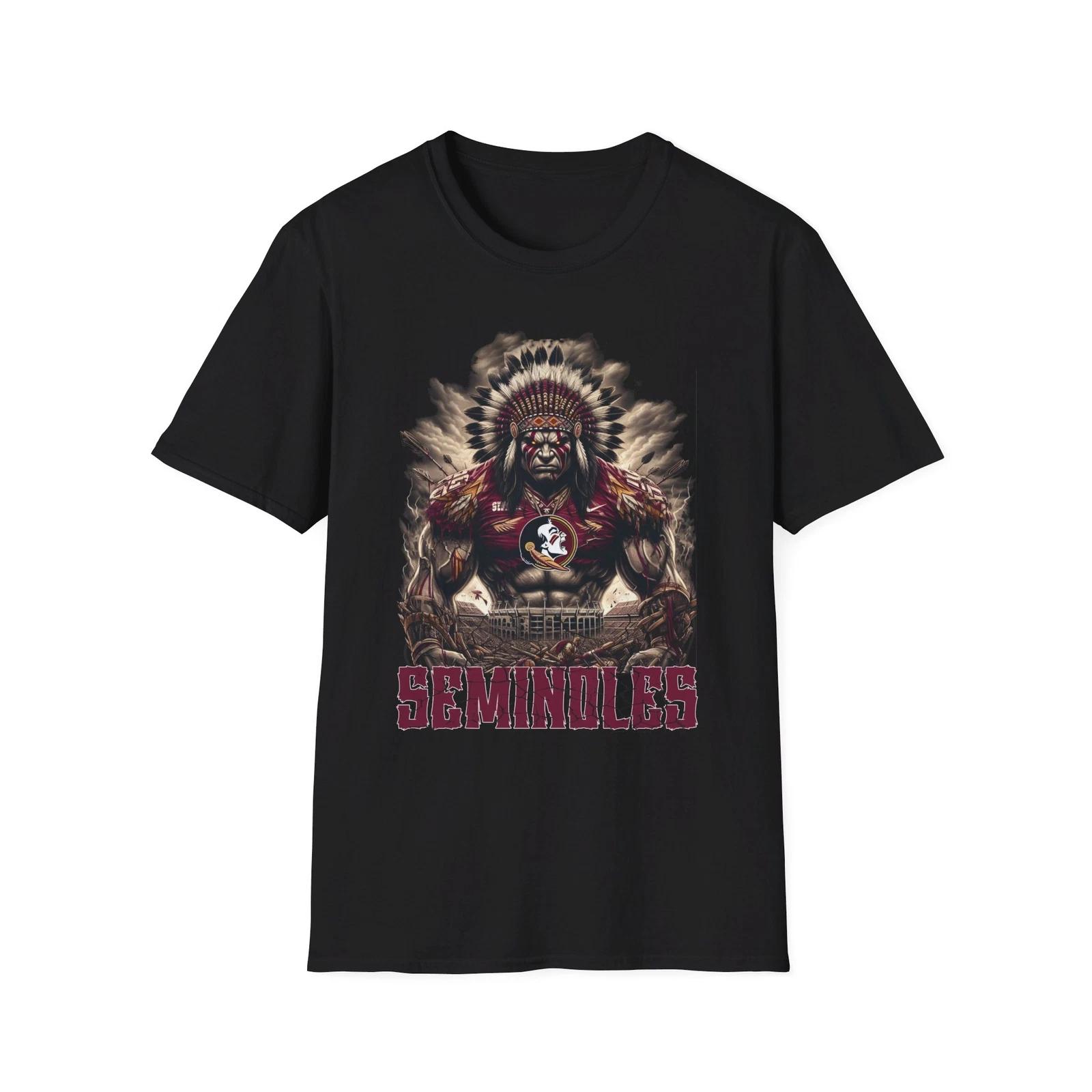 Men s and Women s T-shirts Florida State Seminoles Horror Shirt - Scary Seminoles Fan Apparel XXXXL
