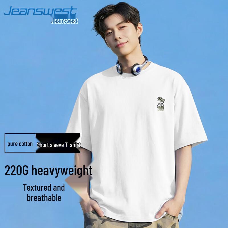 Jeanswest Men's 2026 Spring Short Sleeve Crew Neck T-Shirt