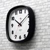 Santel Simple Wall Clock Dark Brown QL697DBK Japanese-made (WARM)
