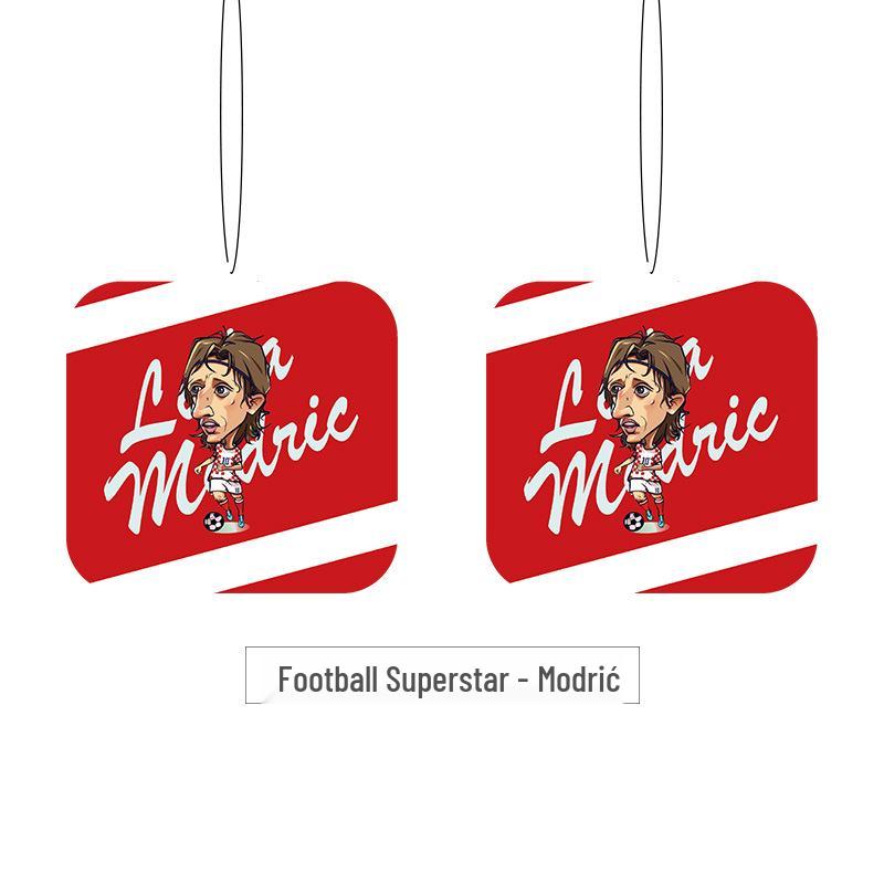 Jiyou Rabbit World Cup Star Car Perfume – Green Field Legend Deodorizer Gardenia