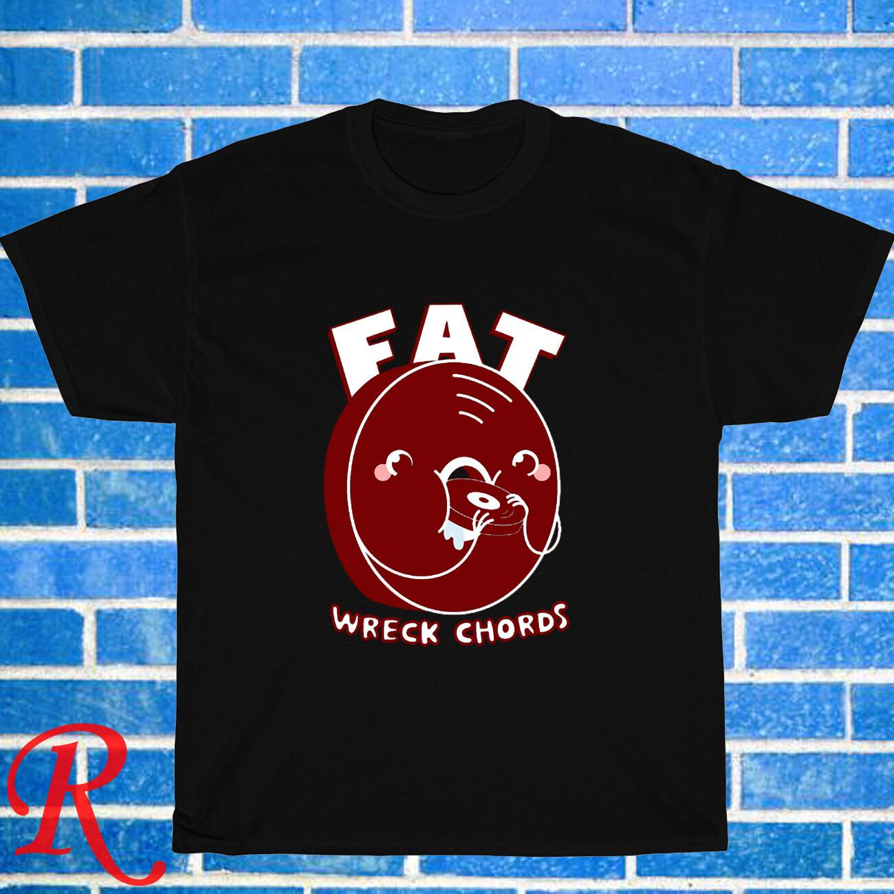 New Fat Wreck Chords logo Black/Grey/Navy Size S-5XL Unisex T-Shirt XL