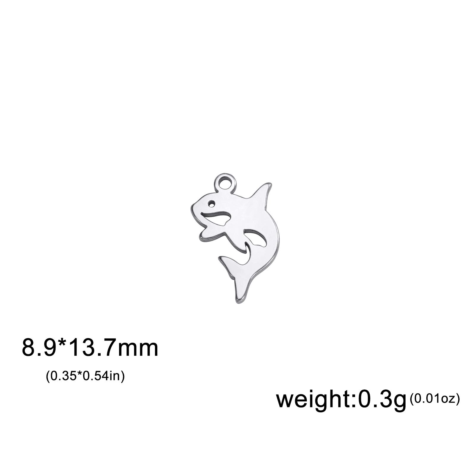 

Teamer 5pcs Marine Animals Charms For Jewelry Making Stainless Steel Charms Earrings Necklace Bracelet Jewelry Accessories New