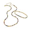 Full Diamond Retro Style Necklace Sweet Romantic Color Zircon Bracelet Personality Niche Women