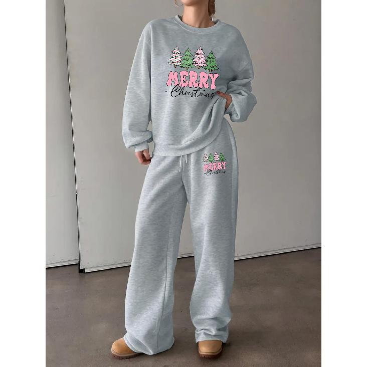 Women's Winter Casual 2-Piece Set, Crewneck Lounge Suit – Stylish, Durable & Everyday Chic