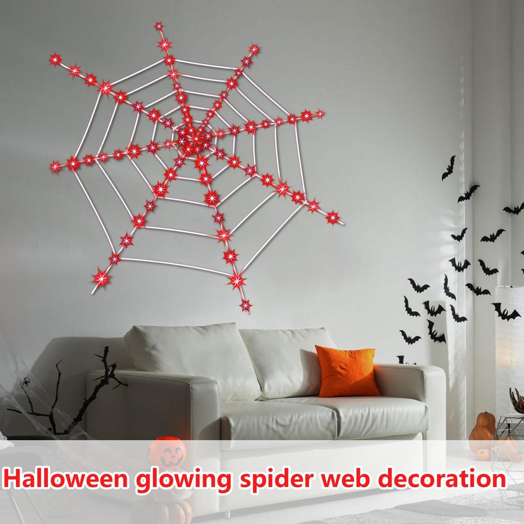 Halloween Props, Glowing Spider Webs, Venue Layout, Colorful Spider Webs, Bar Decoration