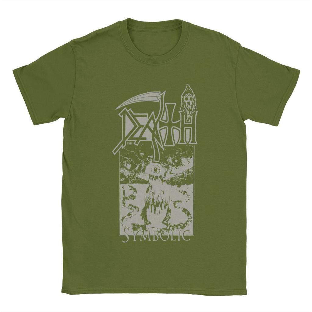 Fun Death Band T-Shirt Men Round Neck Pure Cotton T Shirts Short Sleeve Tees Printing Clothing