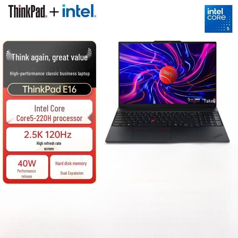 

Lenovo ThinkPad E16 2025 Performance Laptop (CN version)