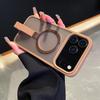 Luxury Matte Hand Wrist Strap Phone Case for for Magsafe iPhone 17 16 15 14 Plus   Pro Max 11 Magnetic Holder Stand Cover