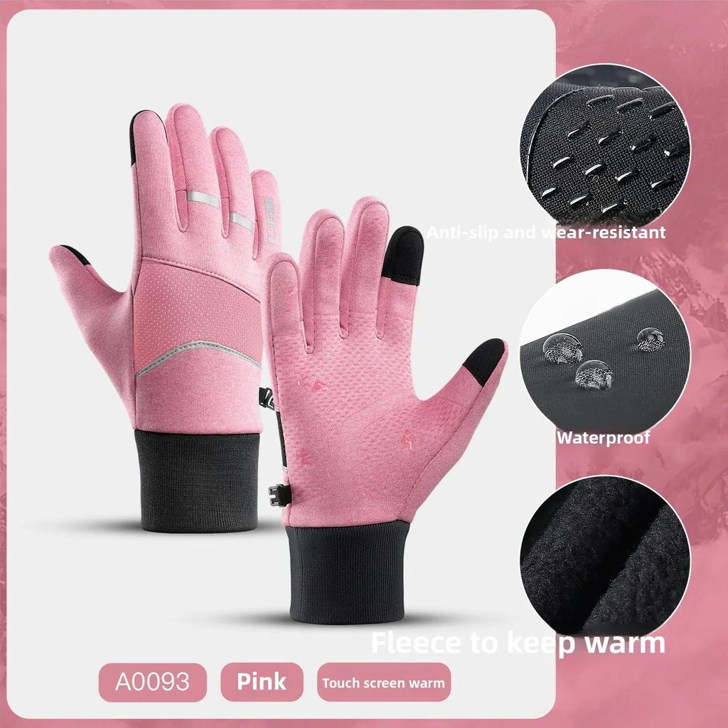 Unisex Touchscreen Waterproof Cold Proof Outdoor Gloves for Men Man Hiking Cycling Fishing Sports Winter Thermal Moto gear Glove