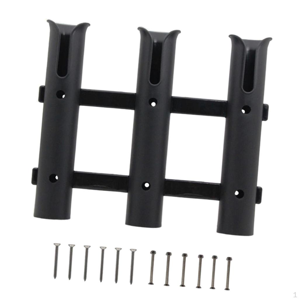 3 Tube Fishing Rod Holder Rack Support Portable Accessory Bracket Poles Rest for Ship
