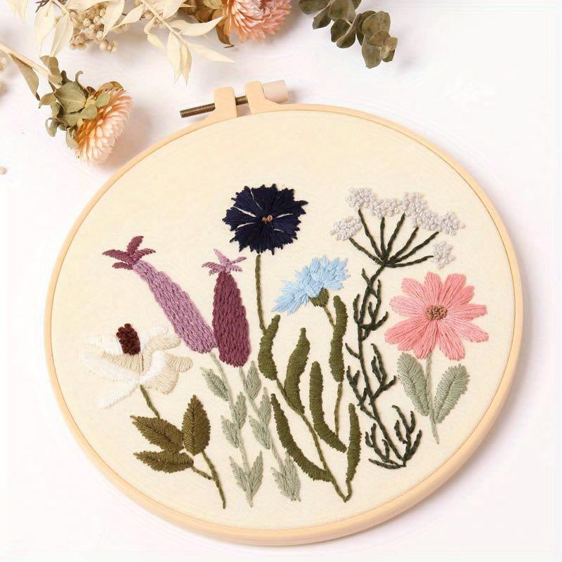 An American-style Floral Embroidery DIY Craft Kit (including Tools) Is Suitable for Beginners To Practice Embroidery.