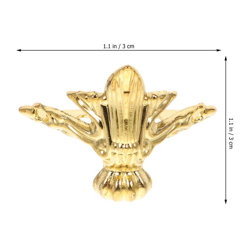 20pcs Corner Bracket Zinc Alloy Jewelry Box Cornerry Box Feet Legs Wooden Case Support Feet Protector Fitting