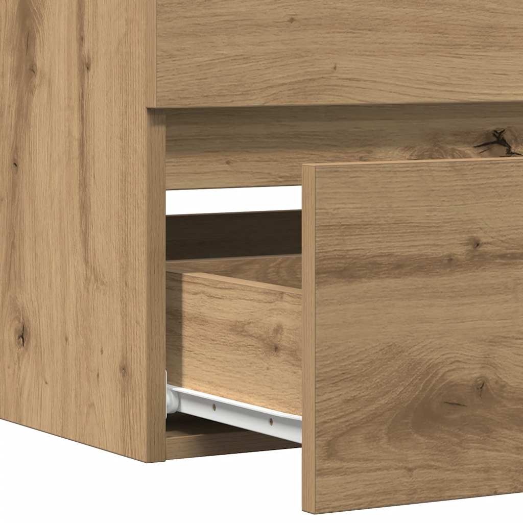 Artisan Oak Washbasin Cabinet 100 X 38.5 X 45 Cm Particleboard