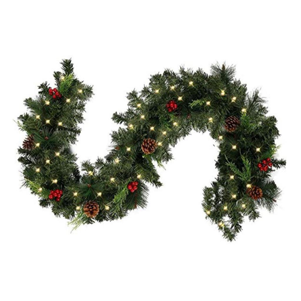 1.8/2.7M Festival Decoration Rattan Festival Garland Red Berrys Branches Stylish DIY Wreath Party Decoration Home Wall Door