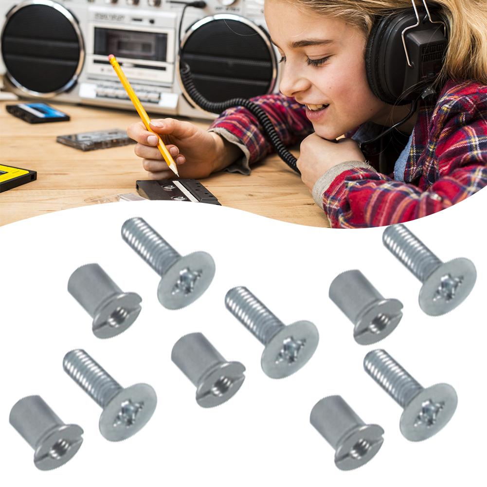 24Pcs NAB Hub Take Up Reel Screw Set Stainless Steel Trident Screw Set Universal for 3M for AMPEX for TEAC for RMGI