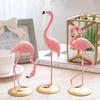 Female Flamingo Novelty Ornament European Statue Figure Indoor Decoration Home Centerpiece Garden Lawn Decor